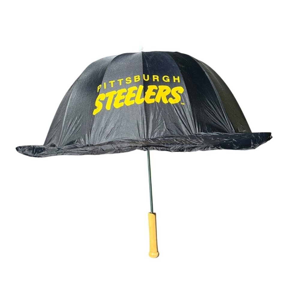 Pittsburgh Steelers Vintage Baseball Hat Cap Shaped Rain Umbrella NFL Retro 80's